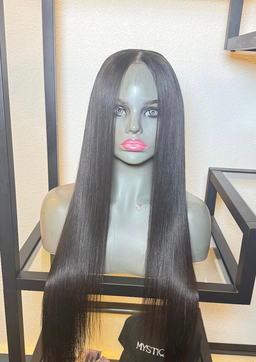 28' Silky Straight Glue-less Wig